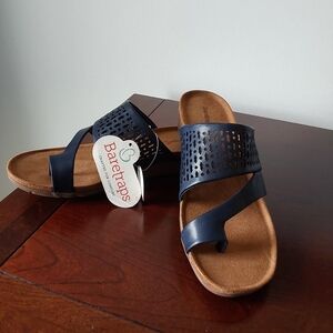 Baretraps Navy Slide Sandals